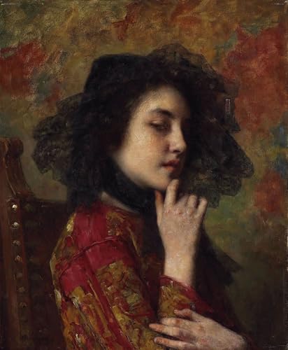 Cuadro en lienzo Ritratto di una principessa georgiana de Alexei Harlamov para pared 60x90cm