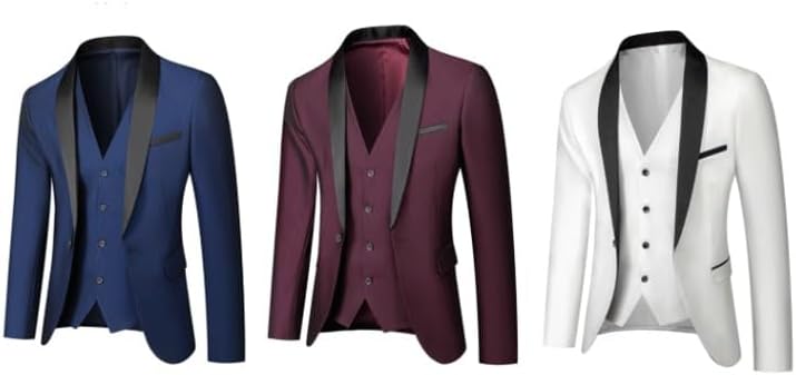Jacket Suit Coat Performance Banquet Man Leisure Business Gentleman Button Decoration