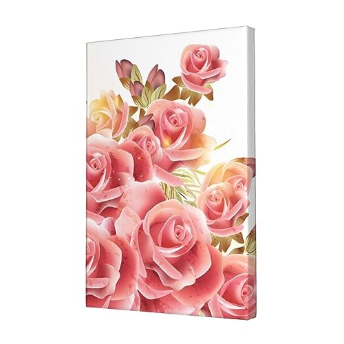 Impression de fleurs sur toile et décoration murale maison bureau 30x45cm
