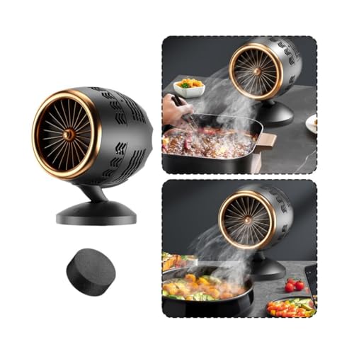 Puff Chill Fan for Smoking,Smoke Fan for Smoking Indoors,Desktop Range Hood,The High Fan for Smoking,Portable Range Hood for Cooking,Kitchen Gadgets for Indoor BBQ, Hot Pot Desktop