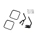Rugged Ridge 11001.02 CJ Style Black Side Mirror - Pair