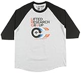 LRG Men's Research Collection Lifted Crew Baseball T-Shirt
