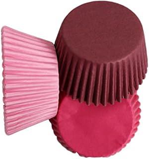 Scrumptious Solid Pink, Cerise and Burgundy Cupcake x 36 Cases