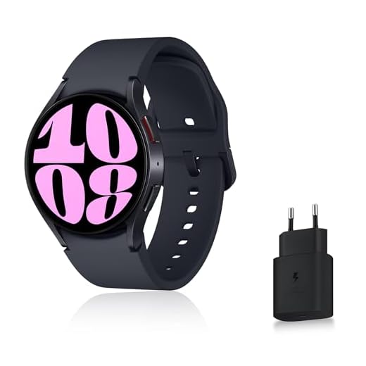 Samsung Galaxy Watch6 Montre Connectée avec Chargeur, Suivi de Santé, Suivi Sportif, Bluetooth, 40mm, Graphite, Exclusivité Amazon Version FR