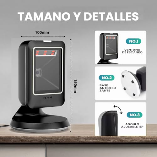 Periféricos, Office Product lector codigo barras Marca miemieyo (2)