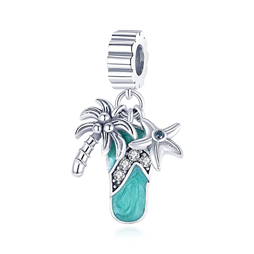 Pandach Damen Charm Anhänger für Armband 925 Sterling Silber Charms Beads passend für Armband und Halskette, Kompatibel mit Europäischen Armbänder für Frauen Mädchen