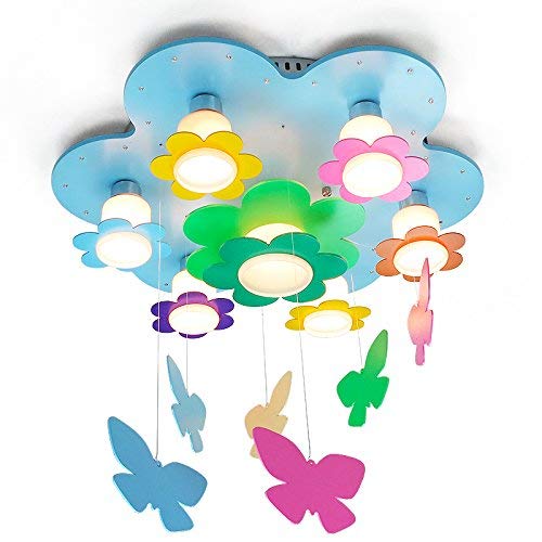 Plafonnier LED 60x20cm fleurs luminaire intérieur design moderne GZZ Deng