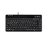 [page_title]-Perixx PERIBOARD-505 Plus Tastatur mit Trackball - USB Schnurgebunden - 315x147x26mm Abmessung - 14mm Trackball - QWERTZ Layout