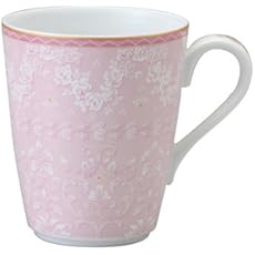 NARUMI(ナルミ) マグカップ イングリッシュトラッドピンク 300cc 電子レンジ温め対応 日本製 41368-6152