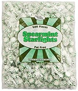 Quality Candy Company Spearmint Starlights, 5 Pounds