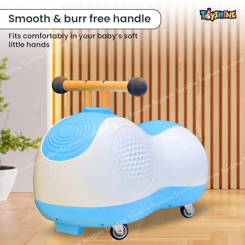 Image of Toyshine Peanut Twist Car for Kids 4 Wheel Ride-On Scooter | No Assembly Required, Easy to Carry | Ideal Gift for Boys & Girls 123 Year - Blue