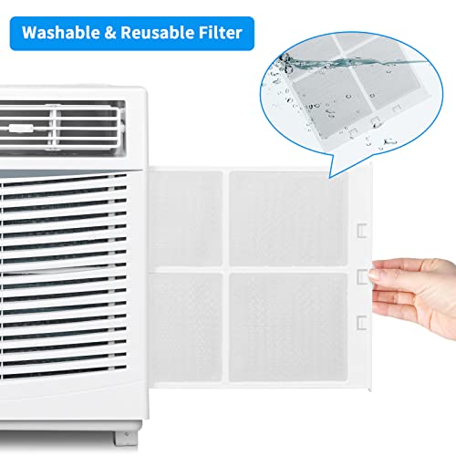 Rovsun 5000 Btu Window Air Conditioner, Energy-Saving Ac Unit With Mechanical Controls, Ideal For Rooms Up To 150 Square Feet, 115V/60Hz, White #TOP4