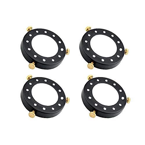 Image of 4-Pack Industrial Vintage Metal Decorative Ring Lighting Accessories For Pendant Light Wall Light Fixtures Lampshade Holder(Black)
