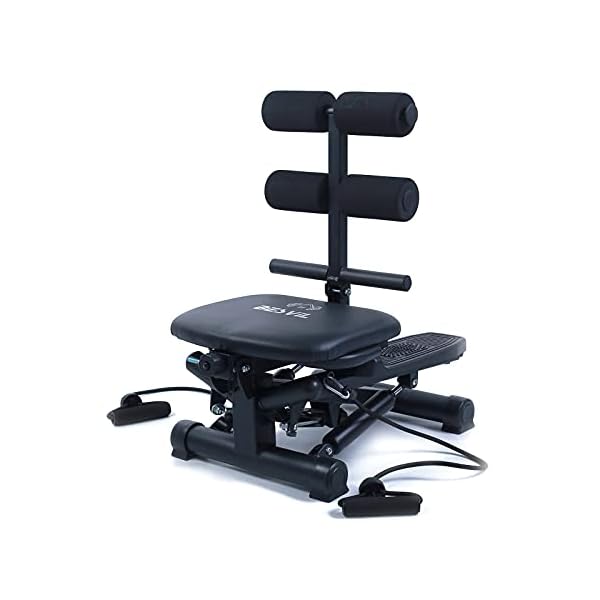BESVIL-Stepper-ABS-Workout-Equipment-AB-Machine-Total-Body-Workout-Fitness-Exercise-Machine-Stepping-Exercise-Machine-for-Home-Gym-WorkoutBlack BESVIL Stepper ABS Workout Equipment AB Machine Total Body Workout Fitness Exercise Machine Stepping Exercise Machine for Home Gym Workout,Black