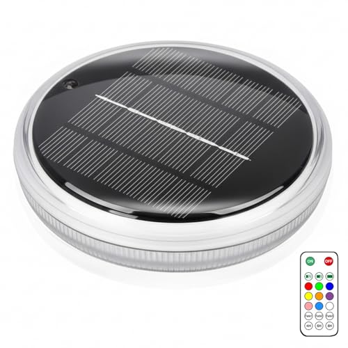Luces exteriores impermeables solares que iluminan piscinas sin cables 2