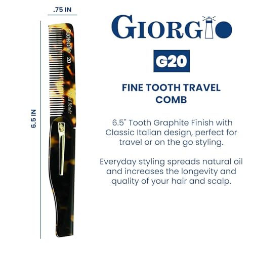 Peine plegable Giorgio G20 para barba y bigote 6.5 pulg miniatura 2