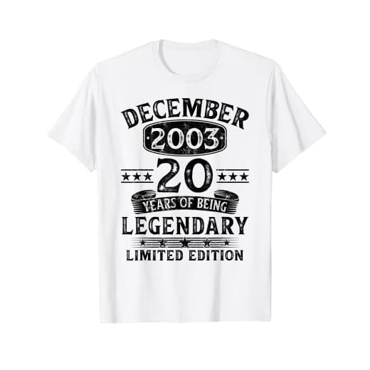 Regalo 20 Años Cumpleaños Hombre Hecho En Diciembre 2003 Camiseta