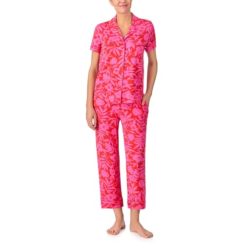 Image of kate spade new york Short Sleeve Cropped Pant PJ Set