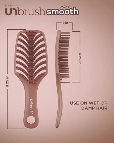 Image of FHI Heat UNbrush Smooth Collection Heat Resistant Detangling Smoothing Brush for Pain-Free Brushing on All Hair Types