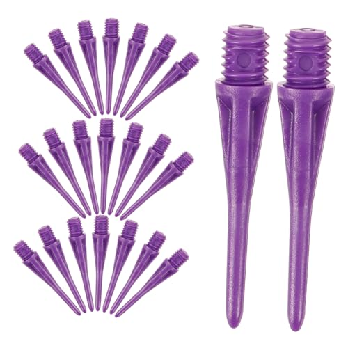 ibasenice 50pcs Soft Head Tip Replacement with Supplies Needles Accessory Points Needle Accessories Sports Heads Part Plus Practical Needles Purple Plastic