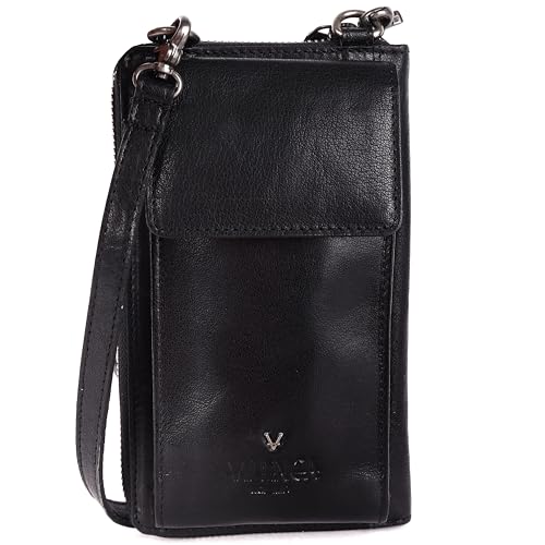 Image of Genuine Leather Small Leather Crossbody Bags For Women Cell Phone Purse, Trendy Casual with adjustable strap