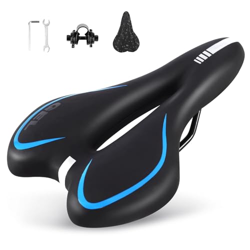 ENJOHOS Sella Mtb in Gel Impermeabile Sella Bici,Sella Mtb Antiprostata,Sella