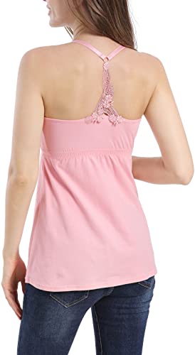 image for SUIEK Women's Nursing Tank Top Cami Maternity Bra Breastfeeding Clothe
