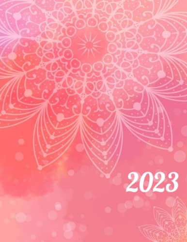 2023 Weekly and Monthly Planner, January - December, 8.5