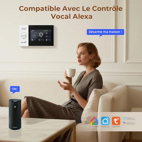 Smart Wireless Home Security System with Touchscreen Alarm - Image 4