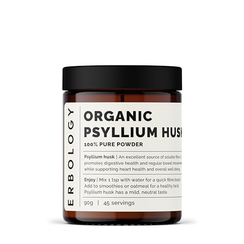 Polvo de cáscara de psyllium orgánico 90g