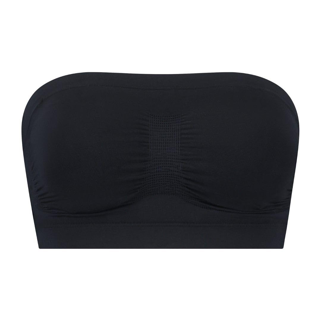Bye Bra Women's Noir Tubular Bustier Soft Touch Seamless