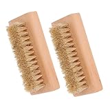 Kisangel ギターダストクリーニングブラシ ベース指板用両面ブラシ 楽器指板クリーナー コンパクトサイズギター ウクレレ 古筝のメンテナンスに 2個セット