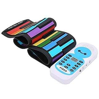 Piano à clavier, 128 rythmes et Timbres Portable Roll Up Piano pour la maison - Les Beatles, Paul McCartney, John Lennon, RIngo Starr, George Harrison
