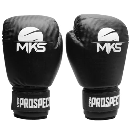 Luva de Boxe Muay Thai Prospect Preta MKS Combat (16oz)