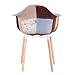 EGOONM Pack 2 sillas, sillón de Patchwork, Silla de Comedor, Silla de...