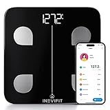 INEVIFIT Smart Body Fat Scale, Highly Accurate Bluetooth Digital Bathroom Body Composition Analyzer,...