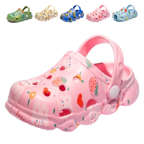 Image of Kids Clogs Boys Girls Toddler Dinosaur Slip on Slide Garden Shoes Cartoon Beach Pool Kids Clog Sandals Slippers Water Clogs