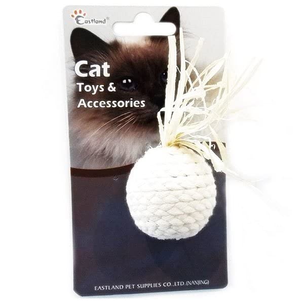 Beeztees Eastland Düğümlü İp Kedi Oyuncağı, 4.5 Cm Çap