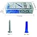 T.K.Excellent Drywall Anchors and Screws Assortment Kit, 200PCs Masonry Anchors with One Drill Bit,100 Brick Wall Anchors and 100 Self Tapping Screws