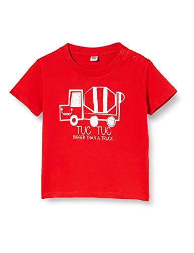 Tuc Tuc Camiseta Punto HORMIGONERA NIÑA ROJA BÁSICOS