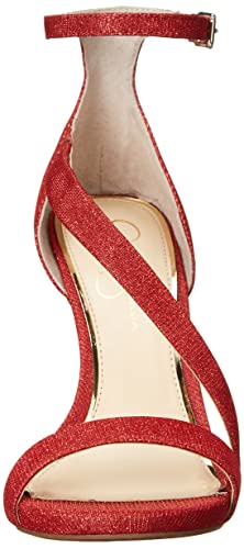 Jessica Simpson Women's Rayli Ankle Strap Heeled Sandal, Intense Red, 9 #TOP1