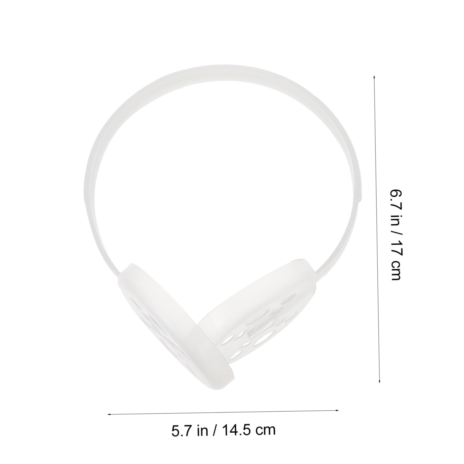 KONTONTY 4pcs Earmuff Skeleton Ear DIY Rack Warmer Earmuff DIY Holder Earmuff Replacement Part Plush Ear Warmer DIY Warm Earmuff Frame DIY Warm Earmuff Rack Warm Earmuff DIY Frame Plastic