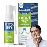 Toothache Spray for Adults – Tooth Pain Relief for Tooth & Gum Discomfort, Soothes Sensitive Teeth & Swollen Gums with Clove, Mint & Wintergreen Oils, Herbal Oral Care, 20ml