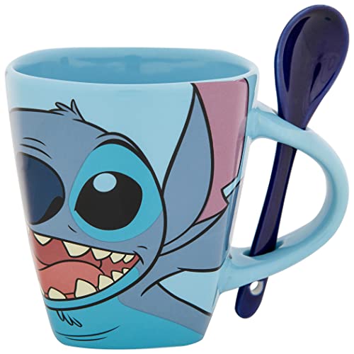 Taza Jerry Leigh Lilo & Stitch 11oz con cuchara miniatura 1