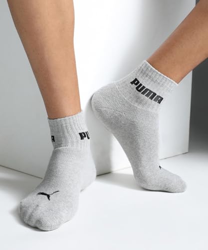Image of Puma Unisex Cotton 1 pair of Quarter Sport Socks for Training