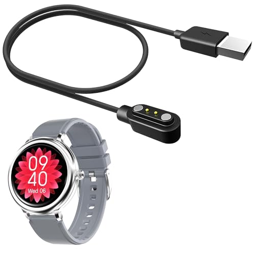 Compatible Cable USB Compatible Pour Xeletu Montre Connectée 1.09" (Noir)