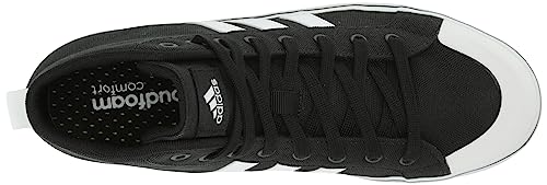 adidas Men's Bravada 2.0 Lifestyle Skateboarding Canvas Mid-Cut Skate Shoe, Black/White/White, 8 - Thumbnail 5