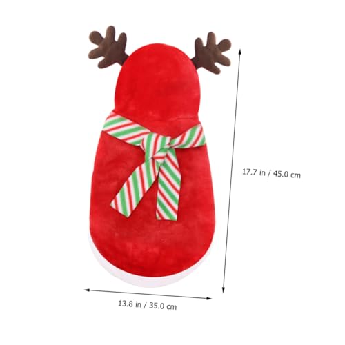 Disfraz de Navidad para Perros POPETPOP Talla L miniatura 2