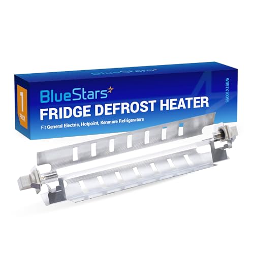 BlueStars Upgraded WR51X10055 Refrigerator Defrost Heater Replacement - with METAL SHIELD - Compatible with G.E & Kenmore Refrigerators - Replaces AP3183311 914088 AH303781 EA303781