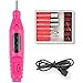Triamisus Hôte Perceuse Électrique Lime À Ongles Acrylique Art Fichier Manucure Pédicure Machine Portable Kit Pratique Durable Kit - Rose Rouge